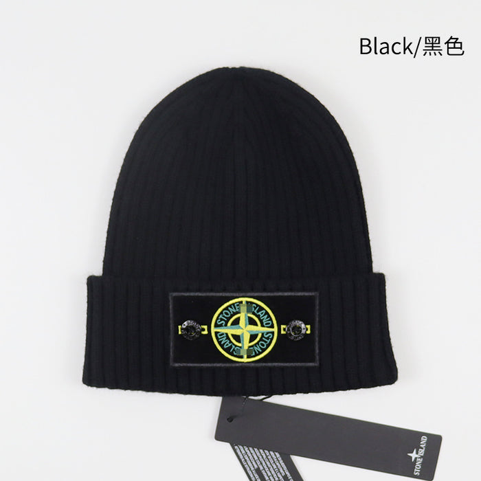 Wholesale Hat Acrylic Solid Color Thickened Pullover Knitted Cap MOQ≥2 (F) JDC-FH-HongHong004