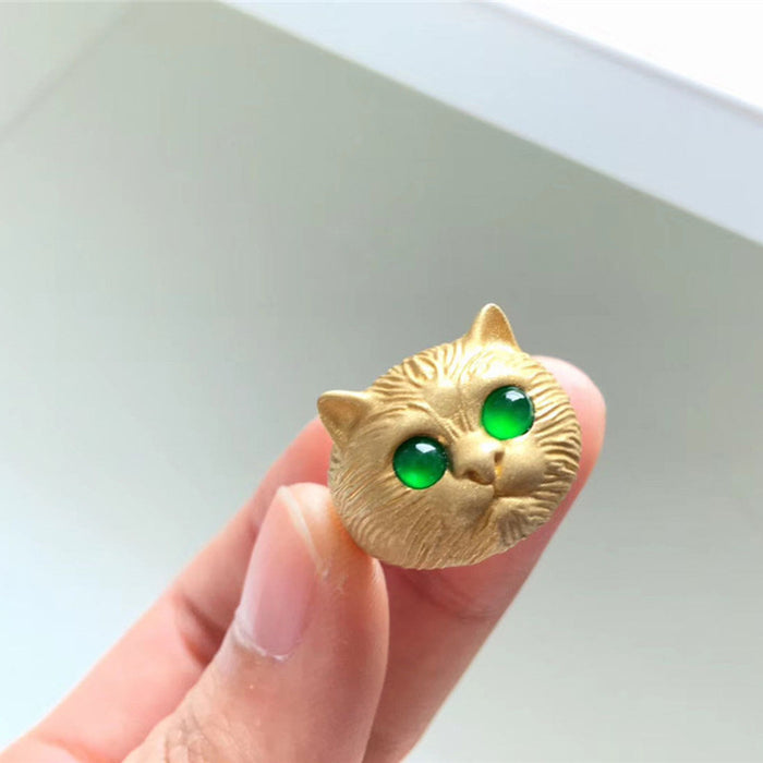 Wholesale ring cat niche design single ring cute style personality index finger ring opening adjustable JDC-RS-BJi004