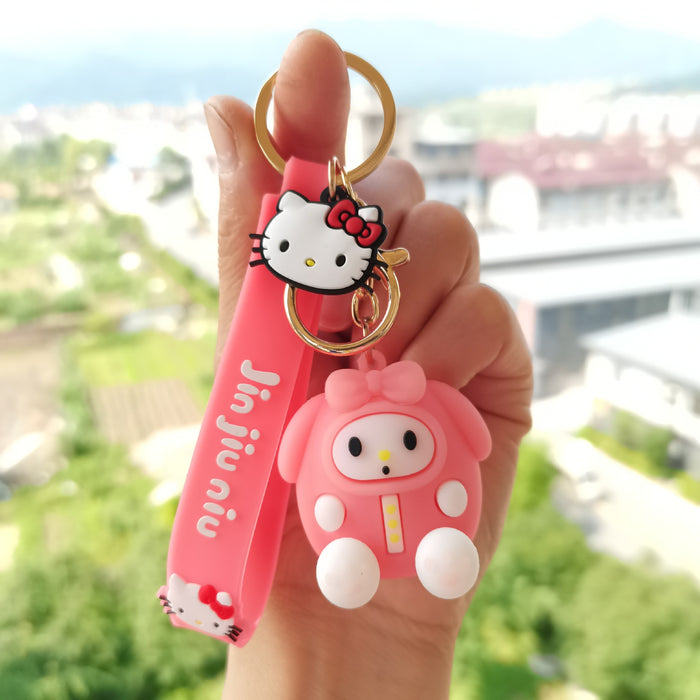 Wholesale keychain pvc doll cute key pendant cartoon MOQ≥2 JDC-KC-KDian005