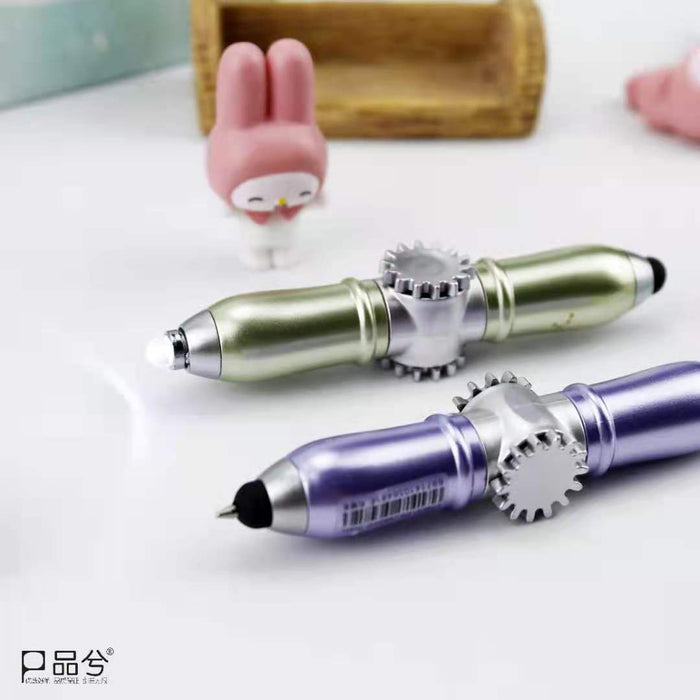 Pen al por mayor Plastic Fingertip Gyro Pen brillante Pen Moq≥2 JDC-BP-Weituo002