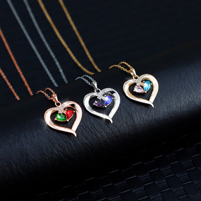 Amor al por mayor Cristal Diamond Aloy Sapphire Collar MOQ≥2 JDC-Ne-Jys012