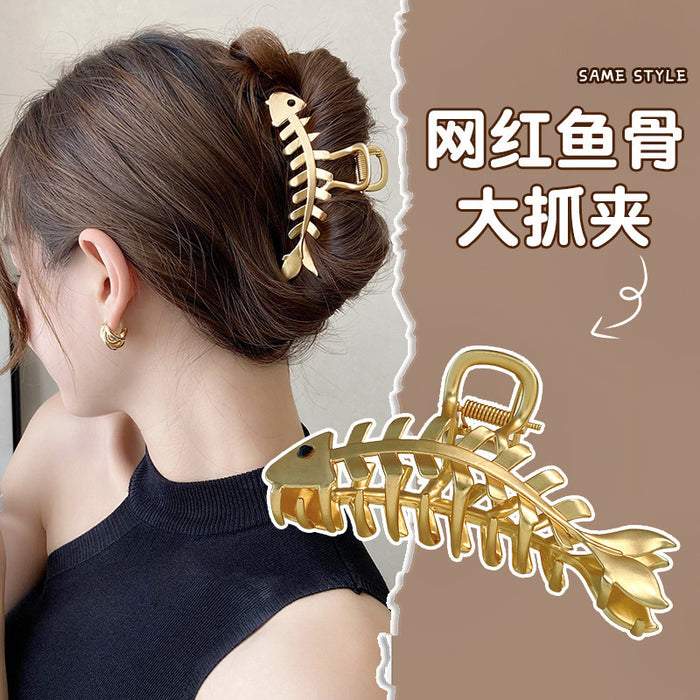 Wholesale Metal Pearl Hair Clip Stereo Tassel Butterfly Grab Clip JDC-HC-Hengx003