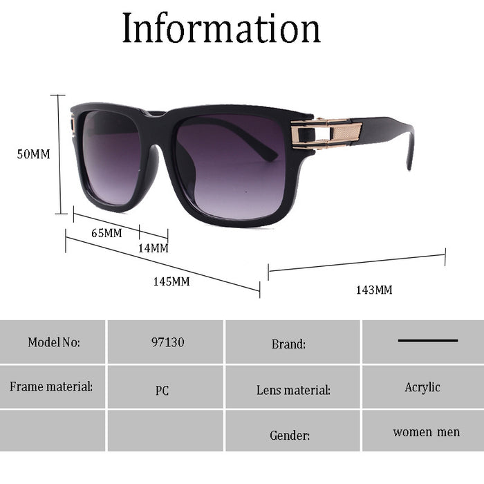 Wholesale Sunglasses Resin Lenses Plastic Metal Frame Men (F) JDC-SG-JingL008