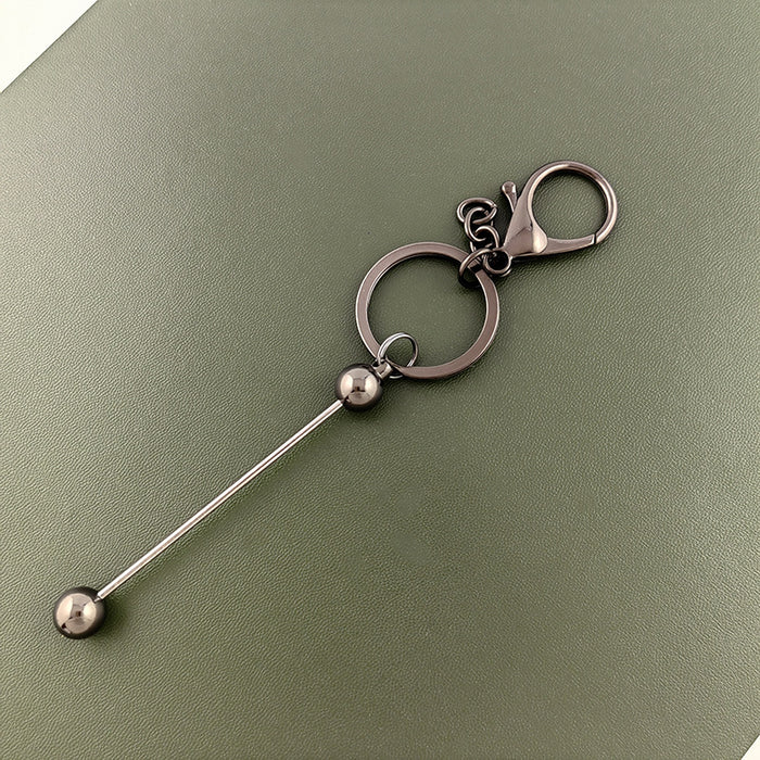 Wholesale Metal Cutlery DIY Beaded Keychain JDC-KC-BF002