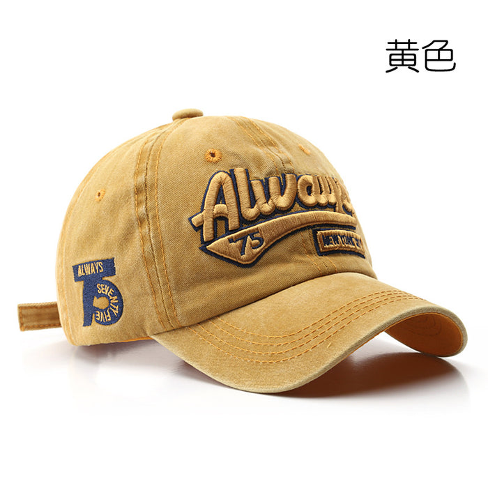 Wholesale Distressed Letter Embroidery Cotton Baseball Cap JDC-FH-TLa001