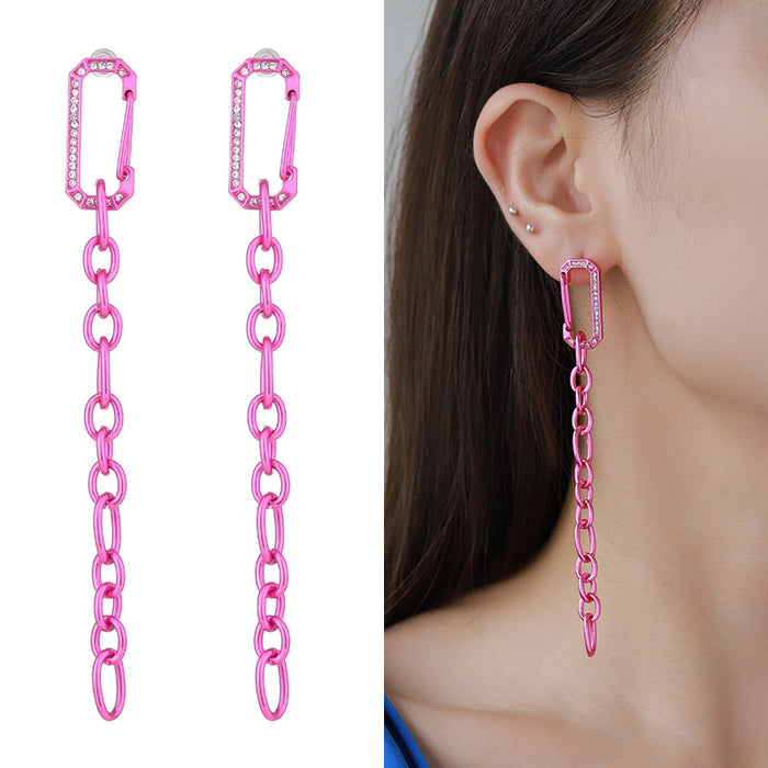 Pendientes al por mayor Aleación Pink Pink Grueso Collar Collar Collar Juego MOQ≥2 JDC-ES-KenJ012