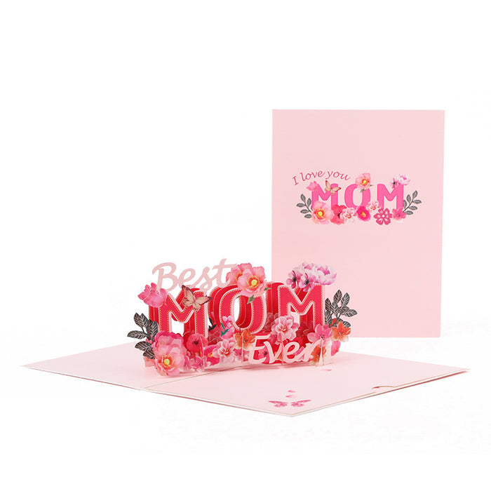 Jewelry WholesaleWholesale Mother's Day Letters 3D Pop-up Greeting Cards MOQ≥3 JDC-GC-JJu001 Greeting Card 久聚 %variant_option1% %variant_option2% %variant_option3%  Factory Price JoyasDeChina Joyas De China
