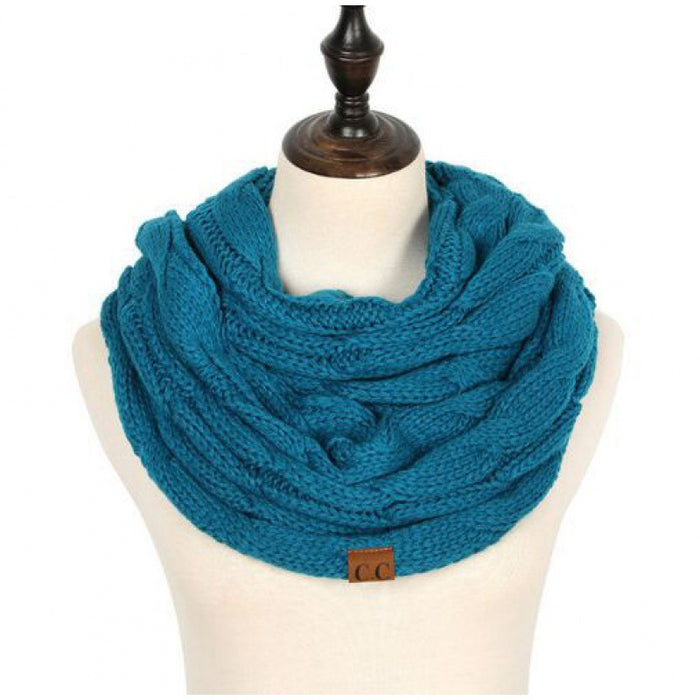 Wholesale Scarf Knitting Wool CC Labeling Twist Warm Thickening MOQ≥2 JDC-SF-Huanh001