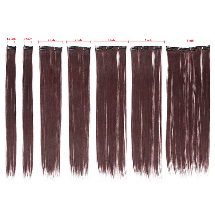 Extensiones de cabello liso largo al por mayor 16 clips 7 conjuntos de clips 55cm JDC-WS-LUQ002