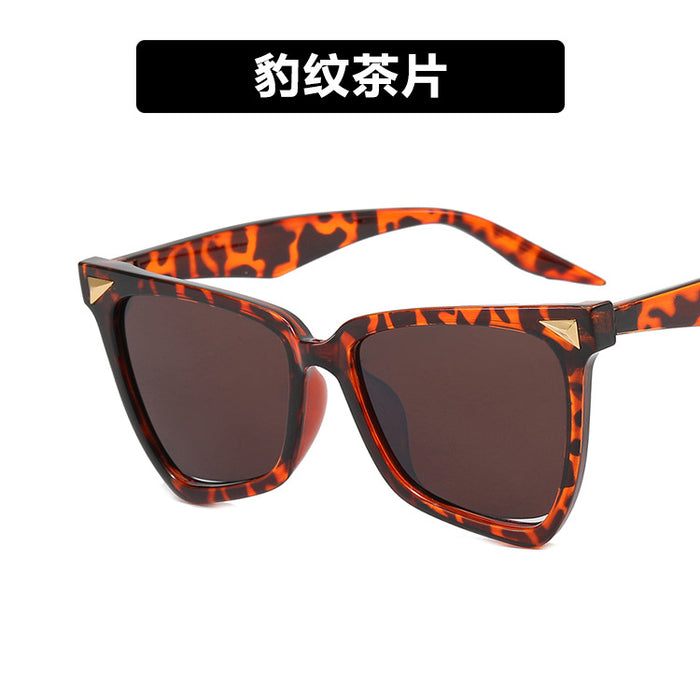Wholesale Sunglasses Resin Rainbow Cat Eye Irregular JDC-SG-KD185
