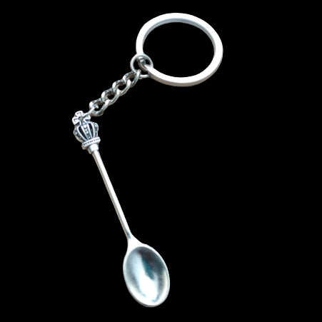 Wholesale Keychains Alloy crown mini teaspoon MOQ≥2 JDC-KC-MiaoL002