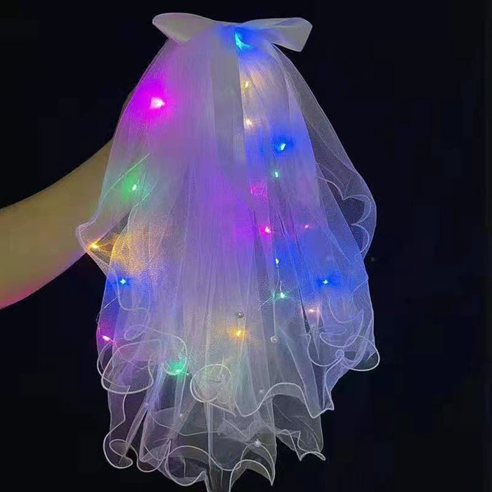 Wholesale glowing feather veil LED toys M0Q≥2pcs JDC-FT-MiaoY001
