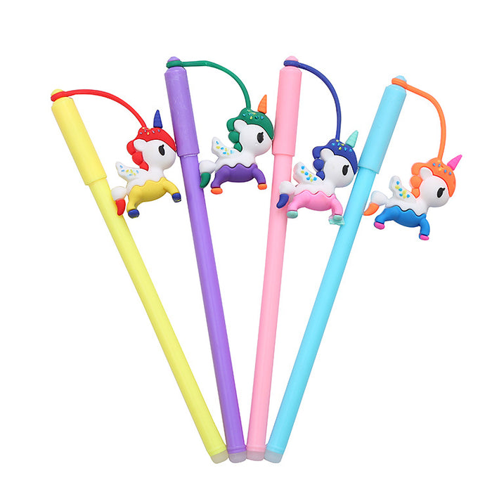 Wholesale Cartoon Pony Silicone Plastic Ballpoint Pen JDC-BP-Liuj013