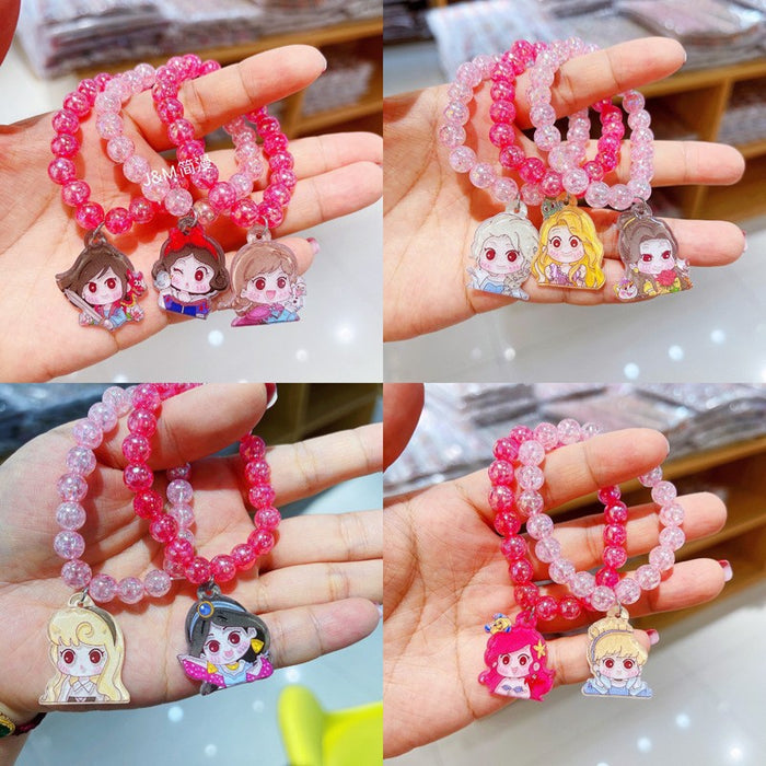 Wholesale baby girl children cartoon jewelry princess bracelet MOQ≥10 JDC-BT-Jianman001
