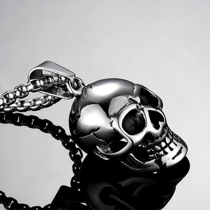 Wholesale Necklaces Titanium Steel Skull JDC-NE-Haojie003