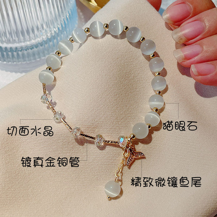 Wholesale Bracelet Gold Opal Lucky Cat Fox Fish Tail JDC-BT-SaiS005