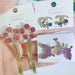 Jewelry WholesaleWholesale S925 Silver Needle Copper Pearl Colored Zircon Tassel Butterfly Earrings(w) JDC-ES-Rut003 Earrings 如通 %variant_option1% %variant_option2% %variant_option3%  Factory Price JoyasDeChina Joyas De China