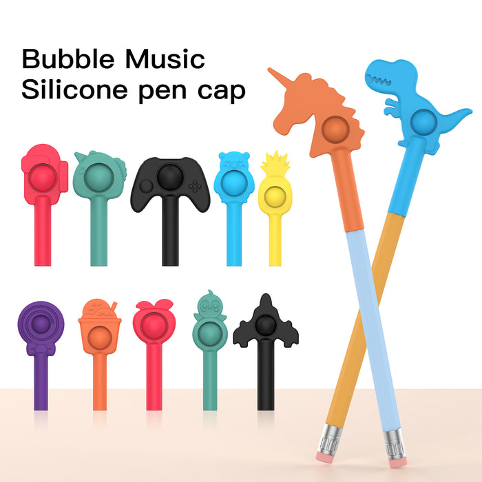 Wholesale fidgets toy silicone rodent vanguard pen cap decompression JDC-FT-youmei003