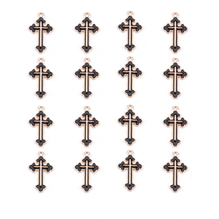 Wholesale Cross Keychain Bulk Metal DIY 10pcs MOQ≥2 JDC-KC-AYC001
