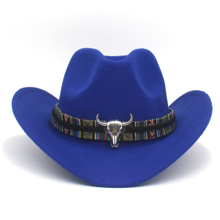 Wholesale Western Cowboy Style Wool Felt Hat Jazz Hat JDC-FH-HanDi003