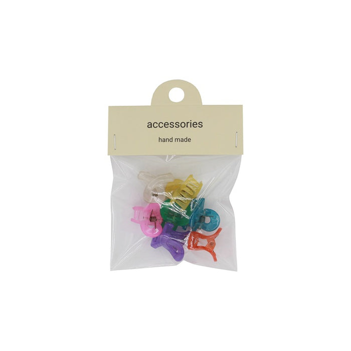 Wholesale Hair Clips Resin Candy Color 7pcs/bag JDC-HC-YJM011