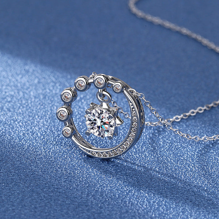 Wholesale star necklace women inlaid zircon pendant JDC-NE-BLX058
