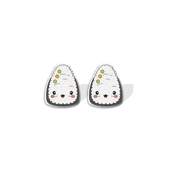 Wholesale Earrings Plastic Sushi Toys MQO≥5 JDC-ES-xiangl003