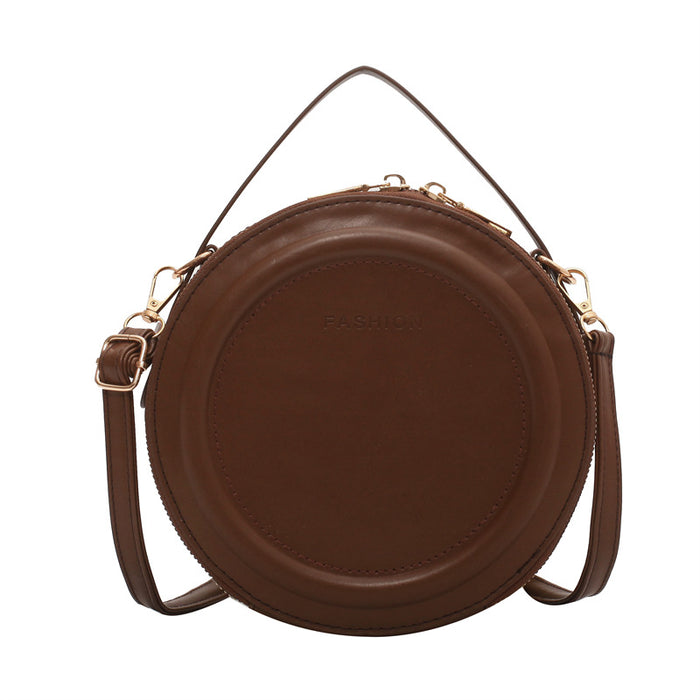 Wholesale Shoulder Bag Synthetic Leather Vintage Shoulder Small Round Bag JDC-SD-Shens017