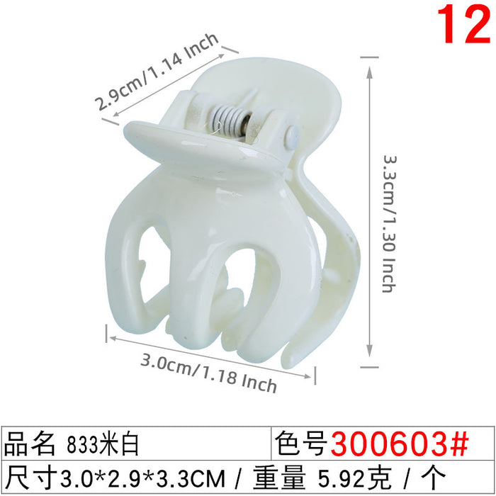 Wholesale 3cm Frosted Color Octopus Clip JDC-HC-Liuyi002