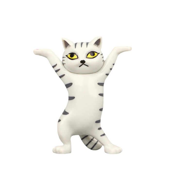 Wholesale Toy Figure Cartoon Raising Hand Dancing Cat Doll MOQ≥15 JDC-FT-RuanG001