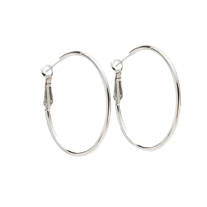 Wholesale Earrings Alloy 925 Silver Needle Circle Circle Exaggerated JDC-ES-YiQ001
