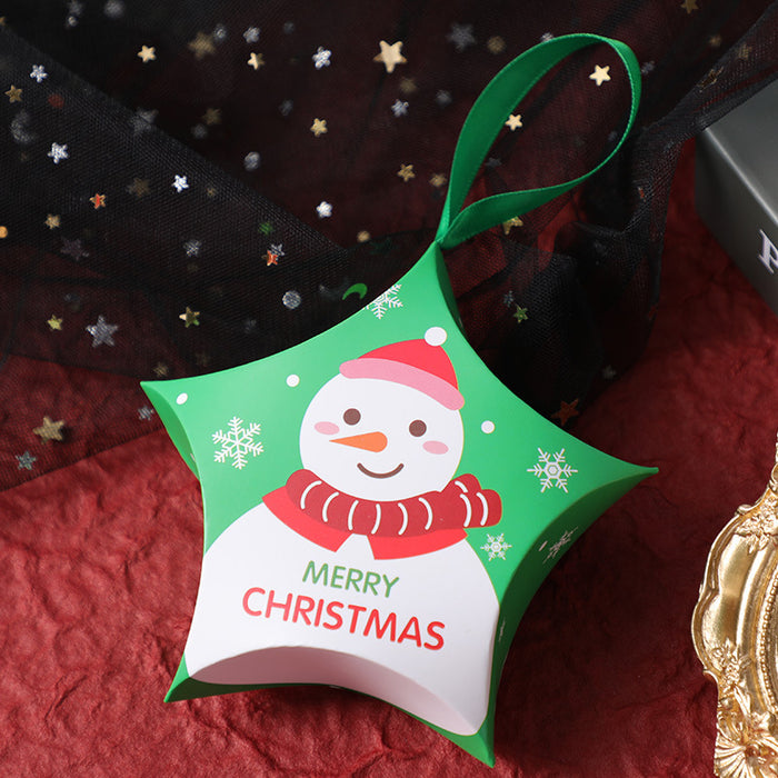 Wholesale Jewelry Wrapping Paper Christmas Gift Box Stars Candy Gift Box 10pcs JDC-JP-SenS001