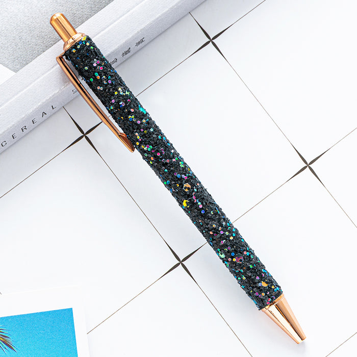 Wholesale Ballpoint Pen Metal Multicolor Sequin Press JDC-BP-Huah098
