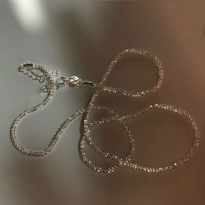 Wholesale Necklace Silver Glitter Chain Naked JDC-NE-WanS001