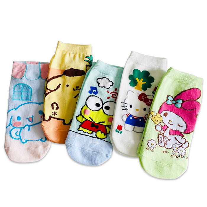 Wholesale cartoon socks straight cute pumps JDC-SK-CYu012
