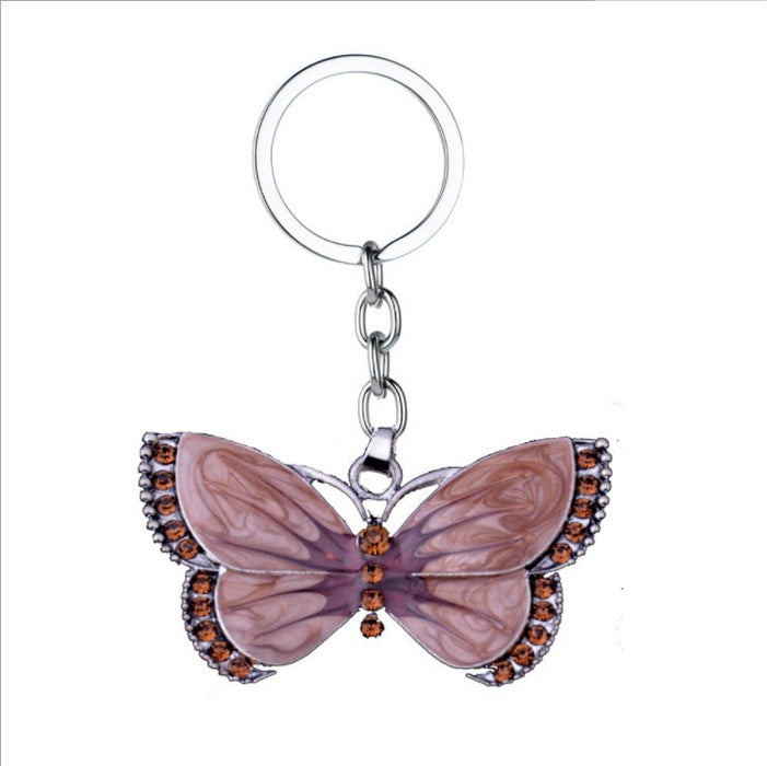 Wholesale Keychains Alloy Drip Butterfly Retro MOQ≥2 JDC-KC-MiaoC001