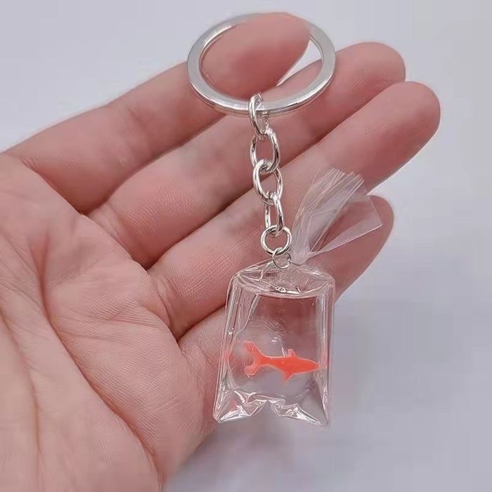 Wholesale Keychains Resin Imitation Goldfish Carp Imitation Water Bag MOQ≥5 JDC-KC-MiaoY015