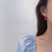 Jewelry WholesaleWholesale s925 silver needle irregular simple earrings JDC-ES-HanK007 Earrings 韩蔻 %variant_option1% %variant_option2% %variant_option3%  Factory Price JoyasDeChina Joyas De China