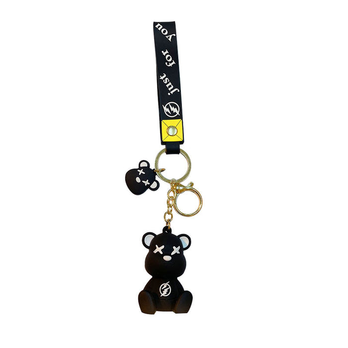 Wholesale Cartoon Bear PVC Soft Rubber Keychain (M) JDC-KC-JG247