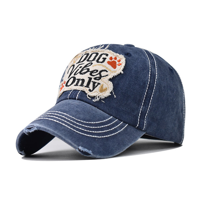 Wholesale 4th of July cotton washed vibes embroidered baseball caps independence day MOQ≥2 JDC-FH-EXu001