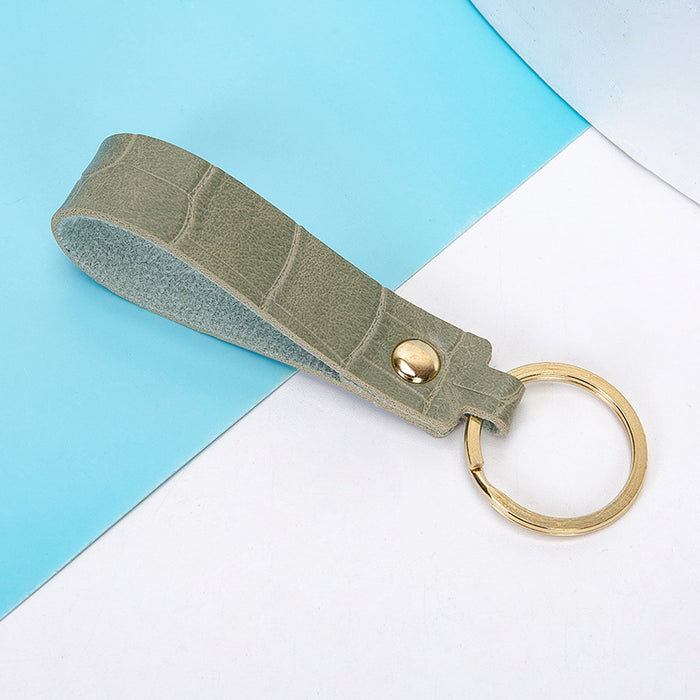 Wholesale Keychains PU Leather Car Simple Solid Color JDC-KC-XingR005