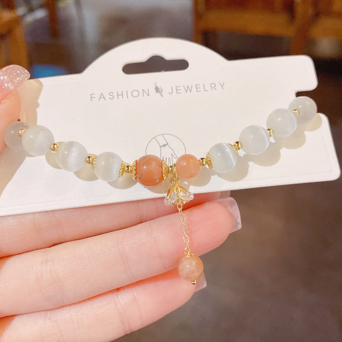 Wholesale Bracelet Opal Flower Beads JDC-BT-QiaoH003