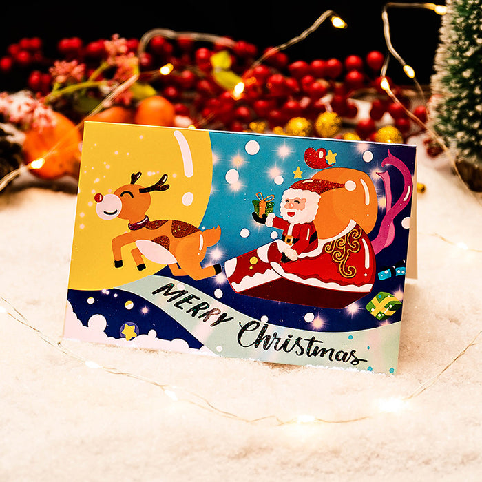 Wholesale Greeting Cards Christmas Greeting Cards Creative Crystal MOQ≥10 JDC-GC-YiHONG004