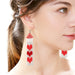 Jewelry WholesaleWholesale Heart Shaped Rice Beads Tassel Earrings MOQ≥2 JDC-ES-JM005 Earrings 杰米 %variant_option1% %variant_option2% %variant_option3%  Factory Price JoyasDeChina Joyas De China