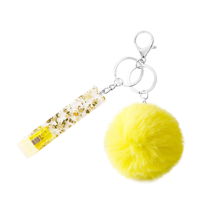 Wholesale Keychains Acrylic Hairball Contactless Bank Card Accessor Protects Long Nails Card Holder MOQ≥2 JDC-KC-JM054