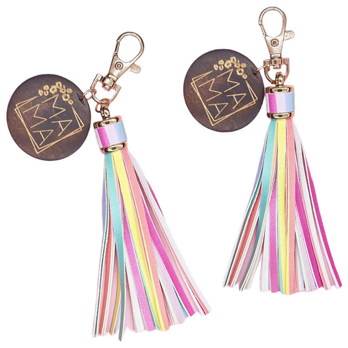 Jewelry WholesaleWholesale MAMA Letters Mother's Day Leather Tassel Lanyard Keychain JDC-KC-WuoD014 Keychains 沃铎 %variant_option1% %variant_option2% %variant_option3%  Factory Price JoyasDeChina Joyas De China