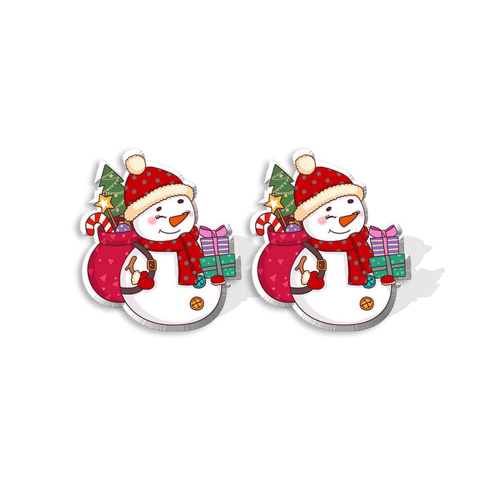 Pendientes al por mayor Acrílico Navidad Santa Santa Snowman Man Moq≥2 JDC-ES-Xiangl033