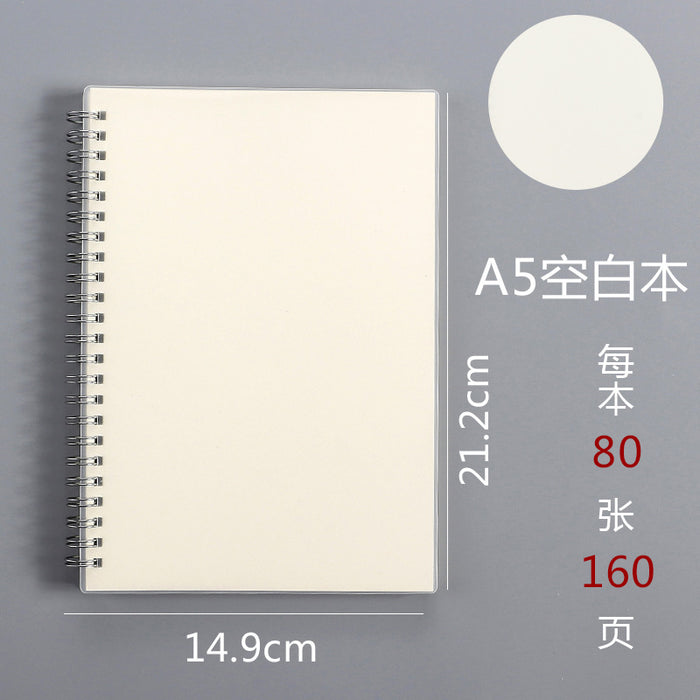 Jewelry WholesaleWholesale A5/B5/A6 coil frosted rollover grid horizontal blank notepad JDC-NK-Gangs003 Notebook 港升 %variant_option1% %variant_option2% %variant_option3%  Factory Price JoyasDeChina Joyas De China