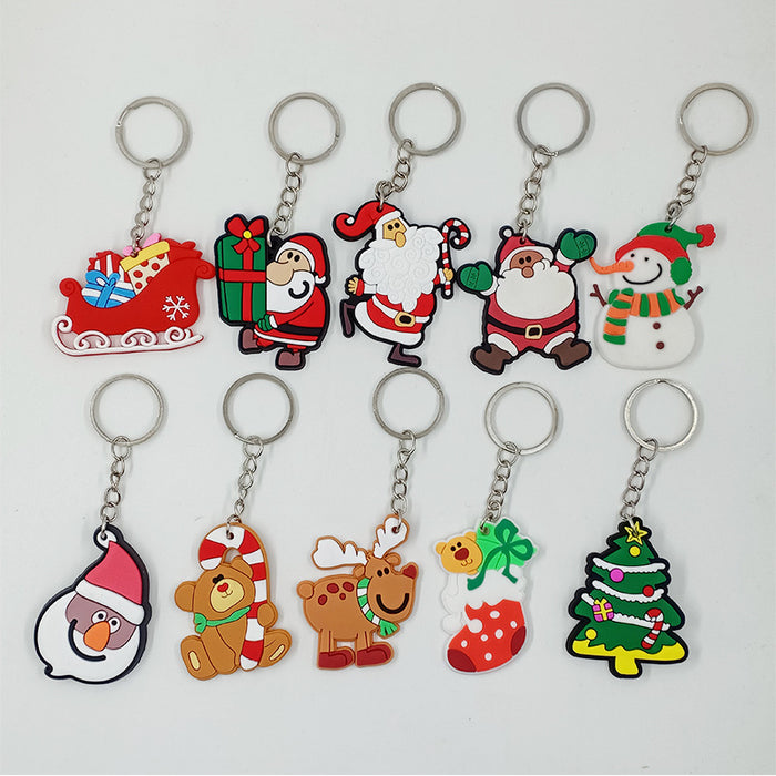 Wholesale Keychains PVC Christmas MOQ≥2 JDC-KC-YouJ001