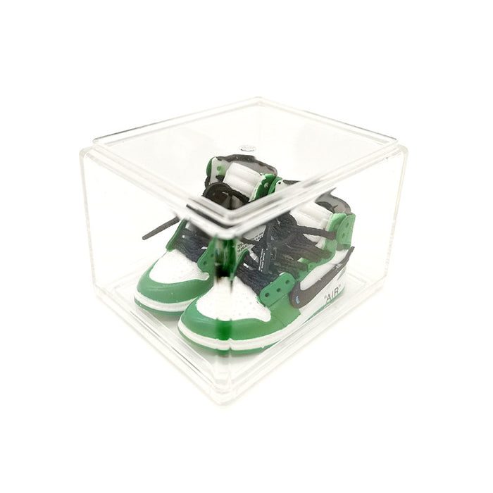 Wholesale Enamel Sneakers Plastic Transparent Box Keychains Ornaments JDC-KC-TuoH009